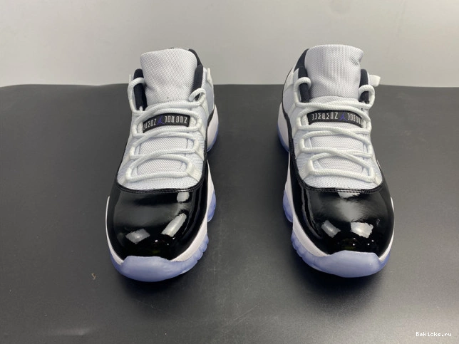 Rep BK mens black  white jordan retro low air 528895-153 